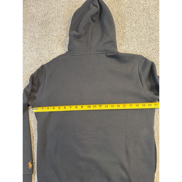 Polo Ralph Lauren Logo Hoodie Black Men's Small S NWT $168 Cotton Sweatshirt - Picture 6 of 7